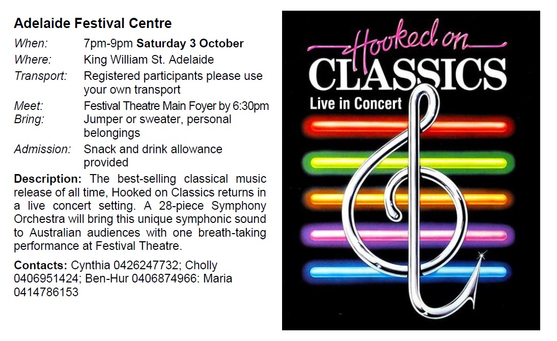 Digital flyer for Adelaide Festival Centre